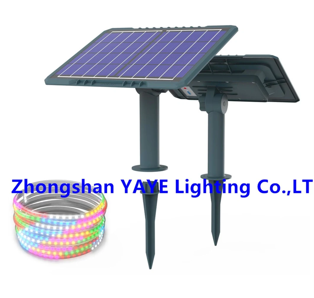 Yaye Solar Factory Supplier 50W/100W/200W Outdoor Waterproof IP65 RGB/Single Color LED Strip Garden Christmas Holiday Landscape Decorative Light Manufacturer