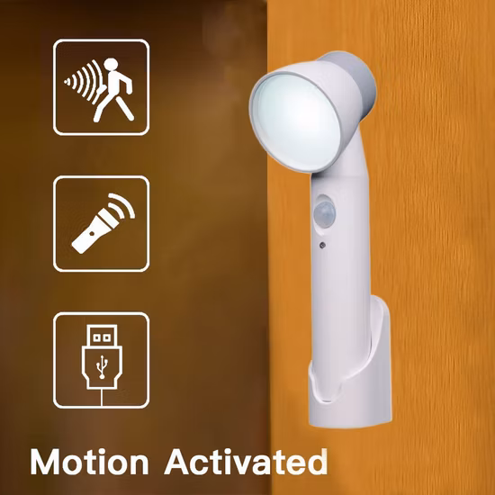 Goldmore1 Multi-Functional Table Lamp Made of ABS Suit for Reading Also Could Be a Flashlight and Body Motion Sensor