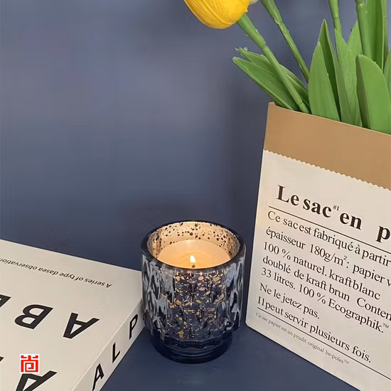 Decorative Freshness Glass Candle Holders in Different Designs and Sizes
